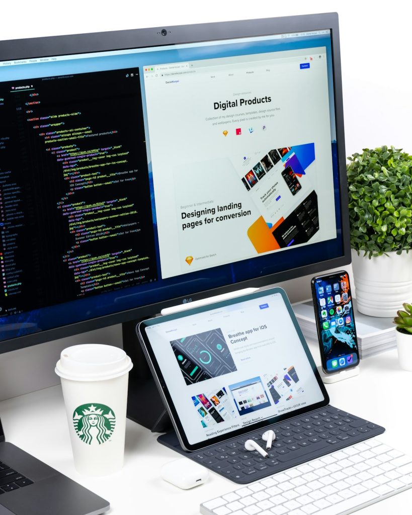 Modern e-commerce fashion store website on laptop screen