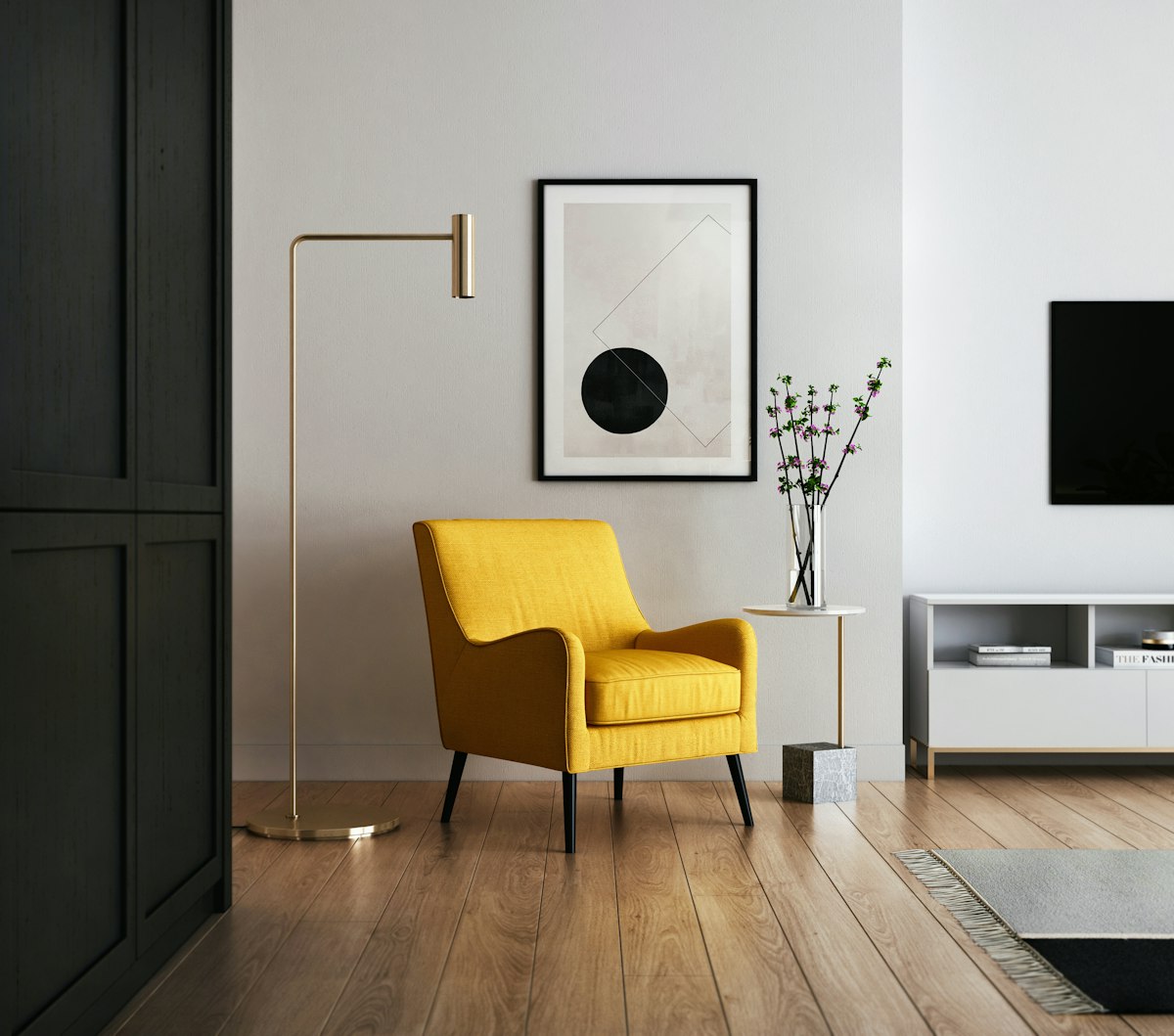 Interior design studio portfolio website with elegant aesthetics